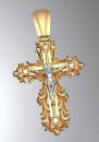 christian cross pendantd model stldm